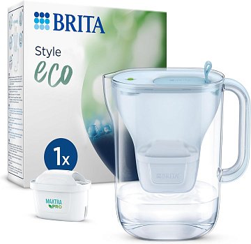 Фильтр-кувшин Brita Style eco LED MXPro 2.4л (1.4л очищенной воды) powder blue 1055745 - фото