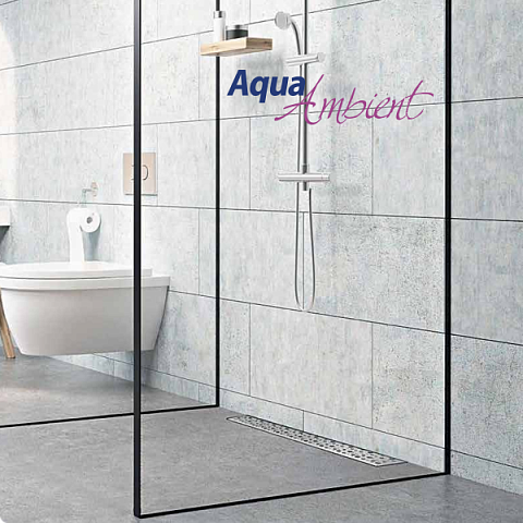 Душевой канал CAPRICORN Aqua Ambient без решетки 600 мм c сифоном - фото