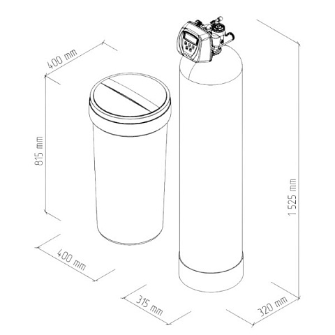 Фильтр комплексной очистки ECO FK1252CIX1 (Clack CI, Filtrons X1) 2.0м3/час - фото