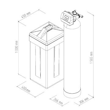Фильтр комплексной очистки ECO 1054CIMIXA (Clack CI, Ecomix A) 1.8м3/час - фото