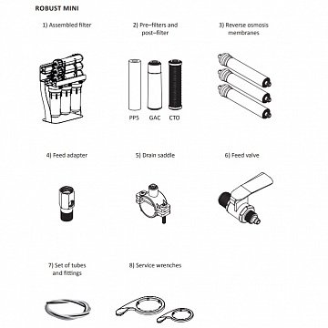 Фільтр зворотного осмосу Ecosoft RObust Mini 60л/год (без бака) - фото