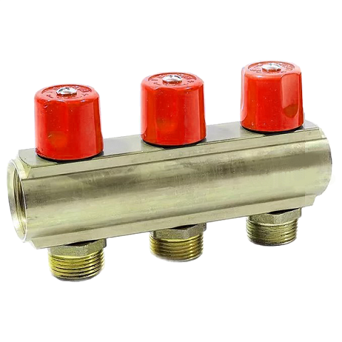 Коллектор с вентилями Bianchi 233E06050A 1''x3/4'' с 3 выходами - фото