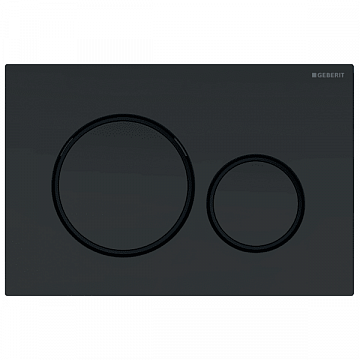 Змивна клавіша (панель) Geberit Sigma 20 чорний матовий (115.882.16.1) - фото