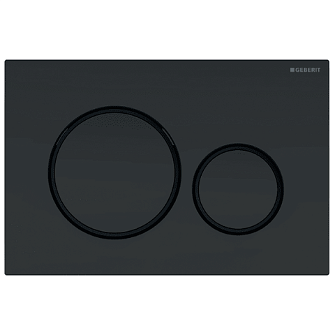 Смывная клавиша (панель) Geberit Sigma 20 черный матовый (115.882.16.1) - фото