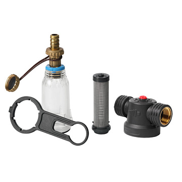 Самопромивний фільтр Ecosoft SAN 3/4'' 45°C 8bar з картриджем 250мкр з нержавіючої сталі FFNS2P1502 - фото