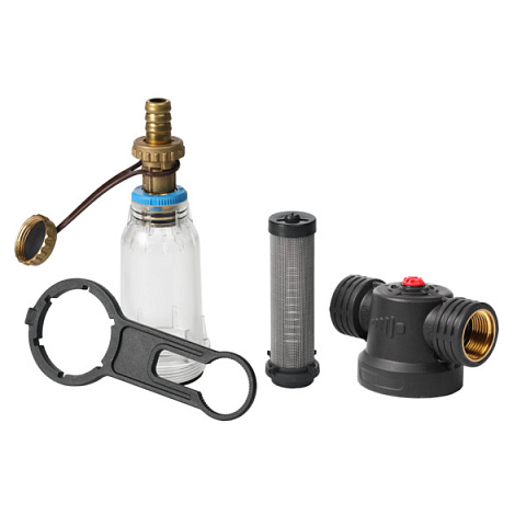 Самопромывающийся фильтр Ecosoft SAN 3/4'' 45°C 8bar с картриджем 250мкр из нержавеющей стали FFNS2P1502 - фото