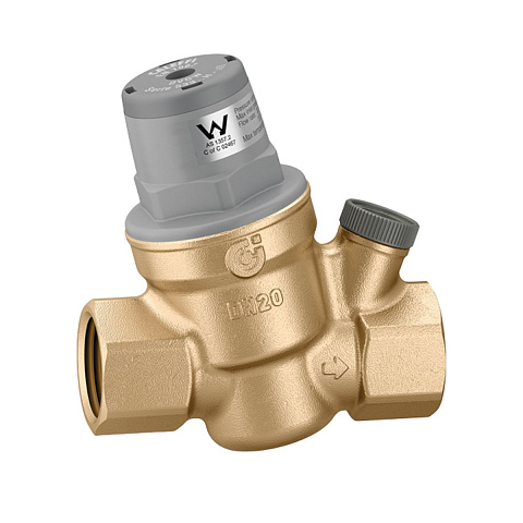 Редуктор понижения давления Caleffi 533545 AUS DN15 1/2'' 16бар 40°C с соединением для манометра - фото
