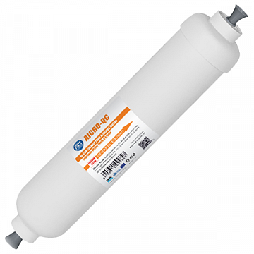 Вугільний постфільтр Aquafilter AICRO-QC (трубка Ø6мм) для систем зворотного осмосу - фото