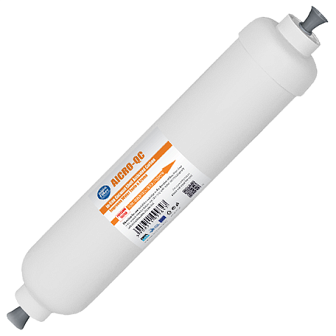 Угольный постфильтр Aquafilter AICRO-QC (трубка Ø6мм) для систем обратного осмоса - фото