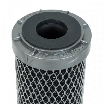 Картридж со спрессованным углем Aquafilter FCCBL-S Ø70x250мм 45°C (очистка от хлора, органических загрязнений и умягчение) - фото