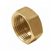 Латунная заглушка с внутренней резьбой General Fittings 1'' ВР - фото