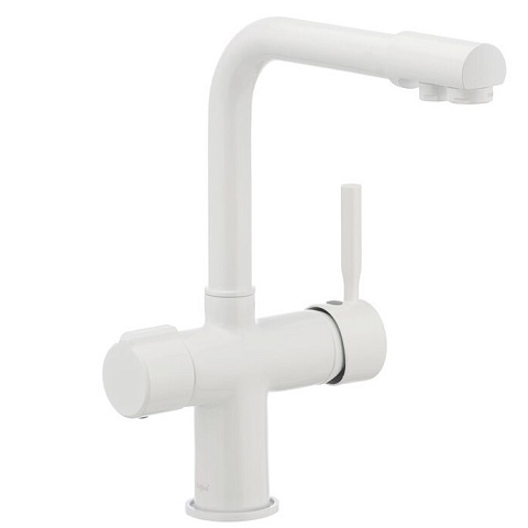 Смеситель для кухни Haiba HANS 021 с выходом для питьевой воды (белый) (HB0842) - фото