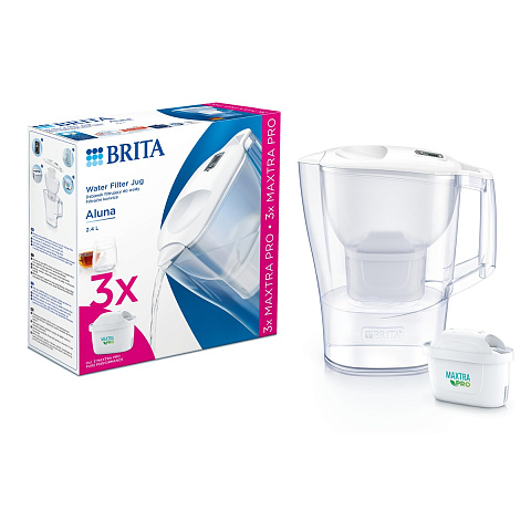 Фільтр-глечик Brita Aluna MXpro 2,4/1,4л білий + 3 картриджа - фото