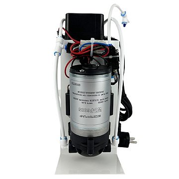 Помпа для обратного осмоса WZ-P6005 24V 0,65л/мин 40°C в сборе на кронштейне (для мембран 50-75GPD) - фото
