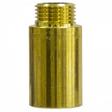 Латунный удлинитель ВР-НР General Fittings 1/2'' 55 мм - фото