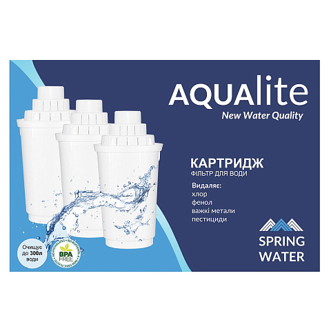 Картридж Aqualite Spring Water (для фільтрів Аквафор В5, В6, В8, A5) упаковка 3шт - фото