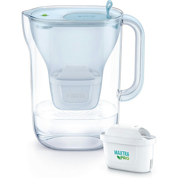 Фильтр-кувшин Brita Style eco LED MXPro 2.4л (1.4л очищенной воды) powder blue - фото