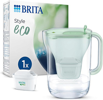 Фильтр-кувшин Brita Style eco LED MXPro 2.4л (1.4л очищенной воды) powder green - фото