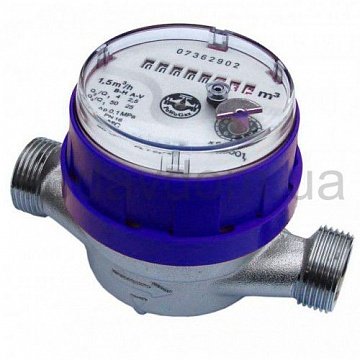 Квартирный счетчик холодной воды Apator JS-2,5 ХВ 1/2'' (110 мм) - фото