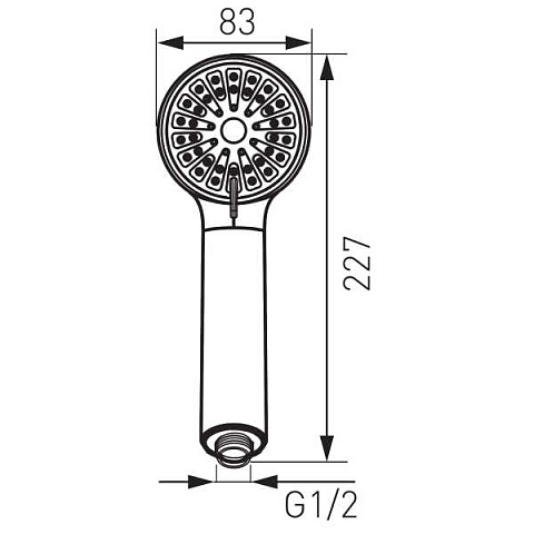 Душова лійка Ferro CORTESSA S330 - фото