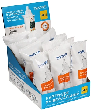Комплект універсальних картриджів 12шт ECOSOFT для фільтрів-глечиків (CRVKAB12ECO) - фото