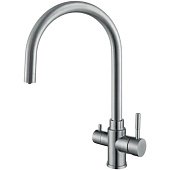 Смеситель для кухни Fabiano SKFC 90ST Inox с подключением фильтра воды 8232.401.0952 - фото