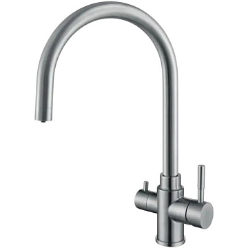 Смеситель для кухни Fabiano SKFC 90ST Inox с подключением фильтра воды 8232.401.0952 - фото