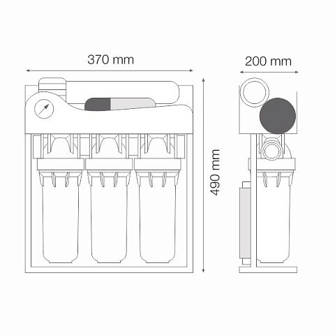 Фильтр обратного осмоса Atlas Filtri OASIS DP-F PUMP RE6075350 - фото