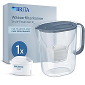 Фильтр-кувшин Brita Style Essential XL Mxpro 3.6/2.3л с картриджем, серый (1058043) - фото