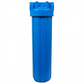 Магистральный фильтр для воды Aquafilter FH20B1-B-WB G1'' (латунь) 20BB 45°C 8bar с манометром (без картриджа) - фото