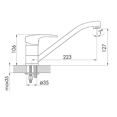 Смеситель для кухни Imprese Jesenik (20140) - фото