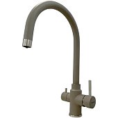 Змішувач для кухні Fabiano SKFC 90ST Beton з підключенням фільтра води 8232.401.1075 - фото