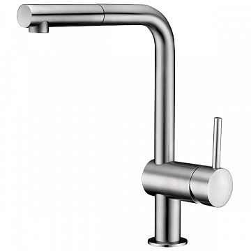 Смеситель для кухни с выдвижным душем Imprese Lotta (55403-SS) - фото