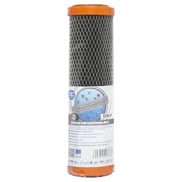 Картридж із пресованим вугіллям Aquafilter FCCBL-P Ø70x250мм 45°C (очищення від хлору та органічних забруднень) - фото