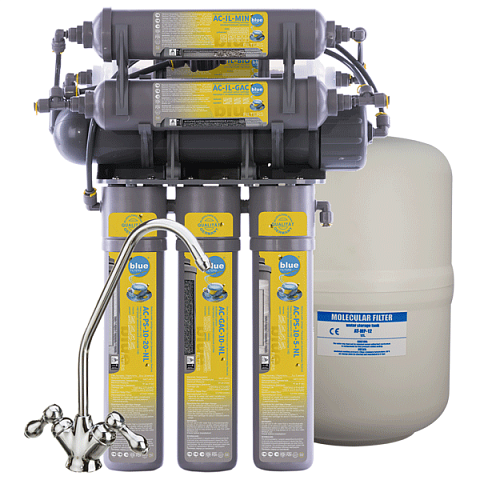 Фільтр зворотного осмосу з насосом Bluefilters ARO-8-NL-PP - фото