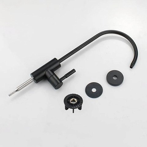 Кран для фільтра Aqualite Modern SUS1 Black (нержавійка) УЦІНКА - фото