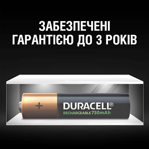 Аккумулятор Duracell Recharge AAA 750 мА·ч 4 шт - фото