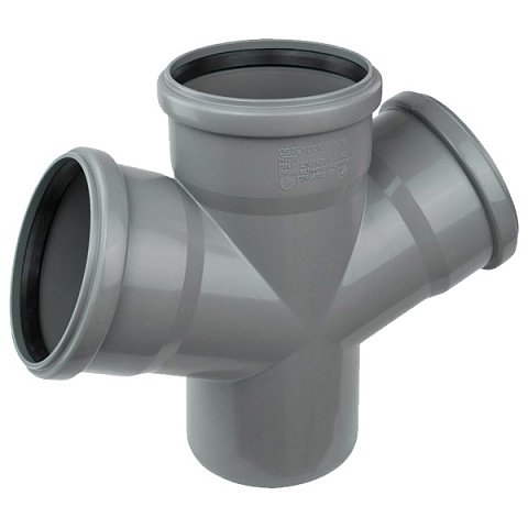 Крестовина канализационная Ostendorf d110 угол 67 (115900) - фото