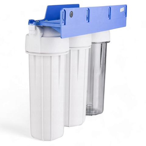 Проточный фильтр питьевой воды Aquafilter FP3-K1 под кухонную мойку с краном питьевой воды - фото