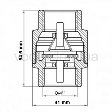 Обратный клапан Fado KL2 3/4'' - фото