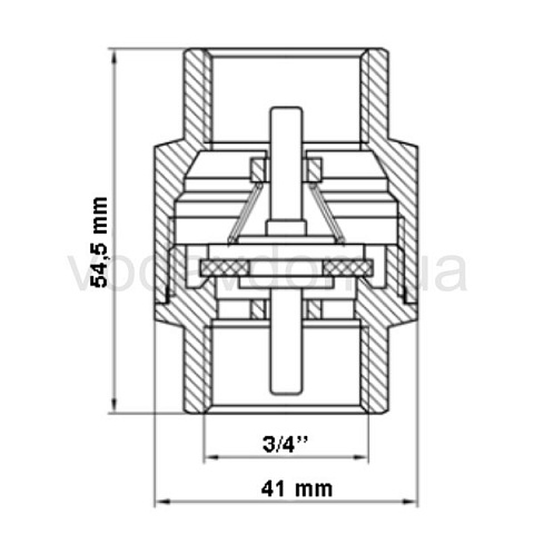 Зворотний клапан Fado KL2 3/4'' - фото