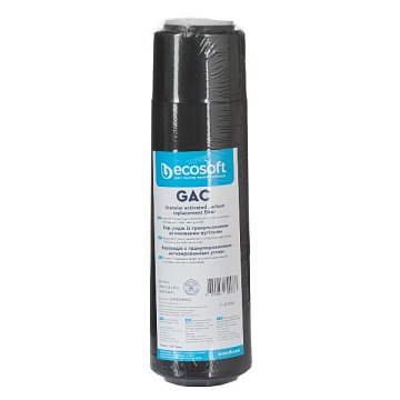 Картридж  активированным углем Ecosoft GAC CHV2510ECO Ø70x250мм 45°C (очистка от хлора и органических загрязнений) - фото