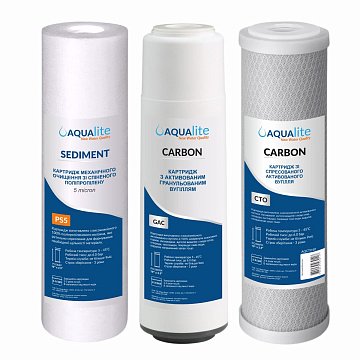 Покращений набір картриджів для зворотного осмосу Aqualite Premium - фото