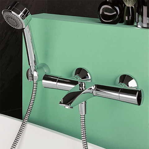 Смеситель для ванной Kludi Zenta с термостатом 351010538 - фото