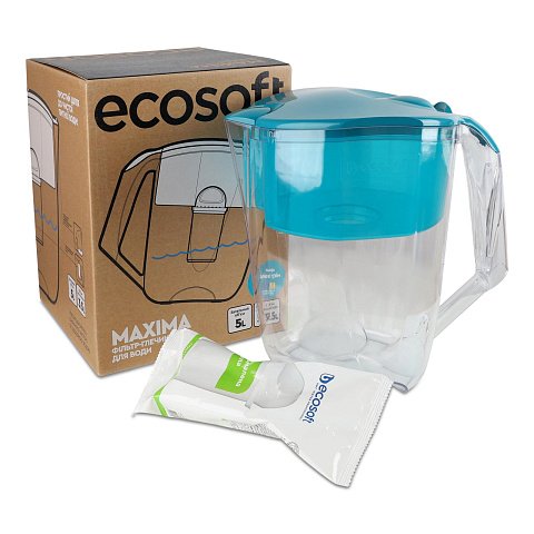 Фільтр-глечик Ecosoft Maxima аква грін 5.0/3.5L FMVMAXIMADGECO - фото