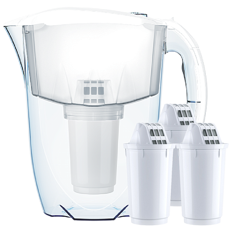 Фільтр-глечик Аквафор Арктик А5 білий (глечик + 4 картриджа А5) - фото