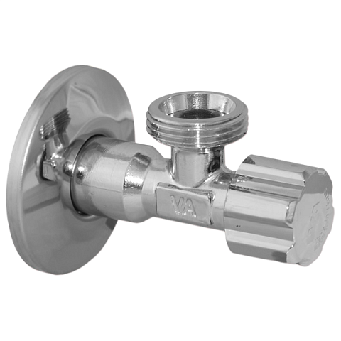 Кран вентильный Albertoni 1/2''х3/4'' с металличеcкой ручкой D914689 - фото