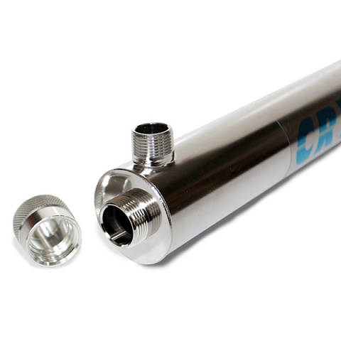 УФ установка для обеззараживания воды Crystal UV-30GPM 6700л/час 120Вт G1'' 40°C 6bar (ультрафиолетовая лампа) - фото
