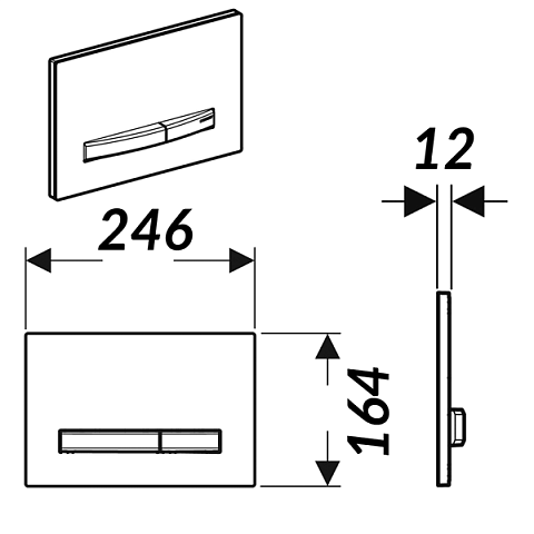 Смывная клавиша (панель) Geberit Sigma 50 глянцевый хром (115.788.21.2) - фото