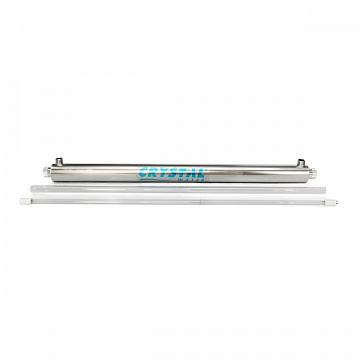 УФ установка для знезараження води Crystal UV-12GPM 2700л/год 55Вт G3/4'' 40°C 6bar (ультрафіолетова лампа) - фото